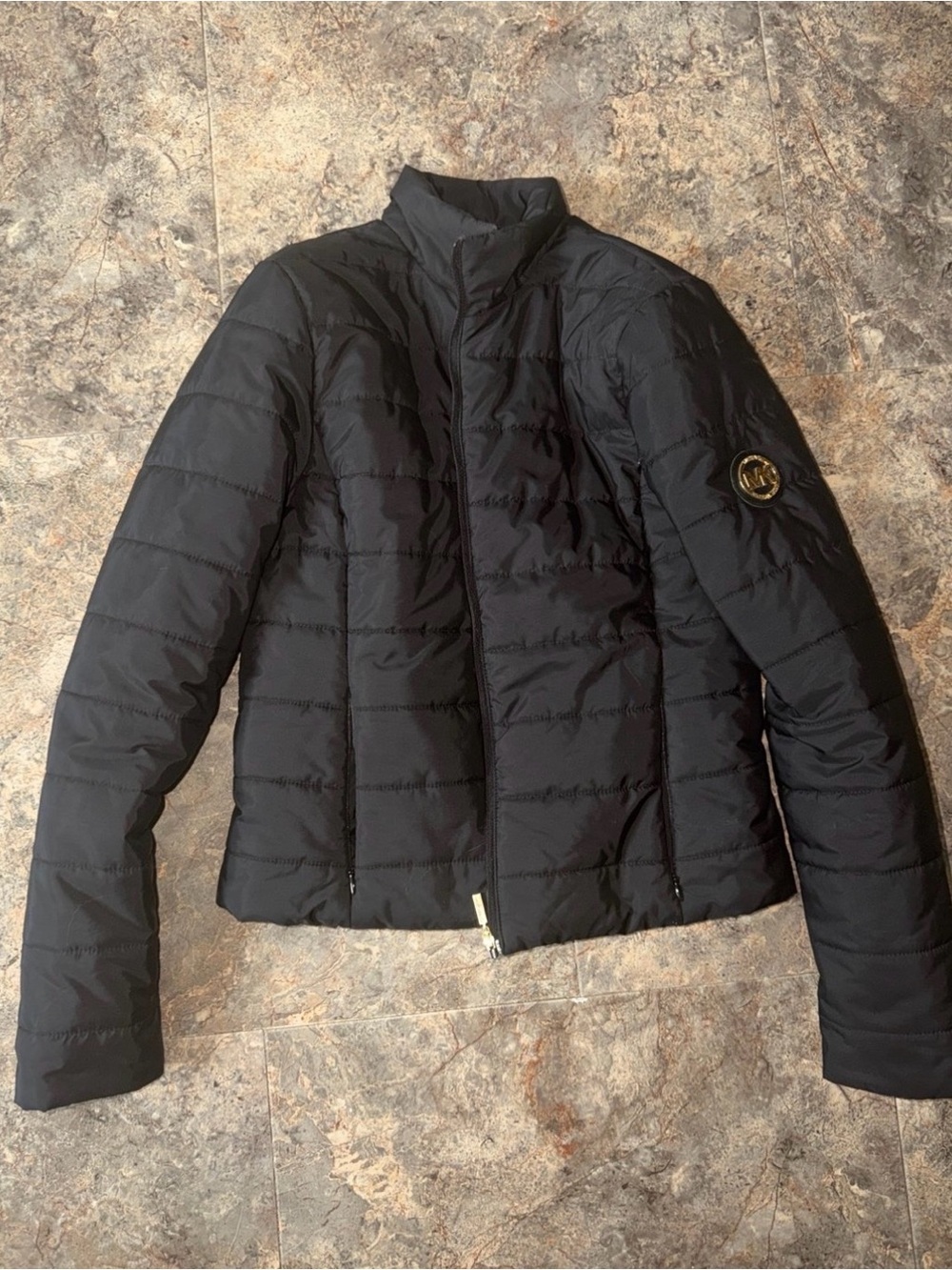 Michael Kors Black Quilted Packable Puffer Jacket